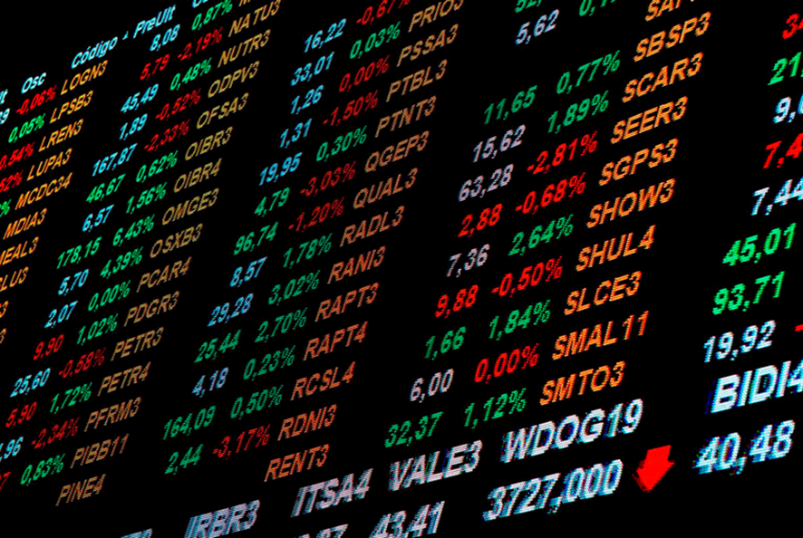 Ibovespa está em queda